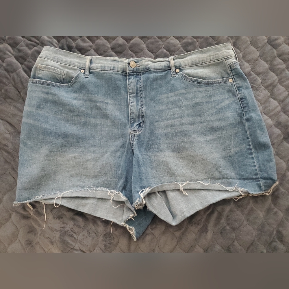 SCOOP WOMENS CUT OFF SHORTS SZ 22